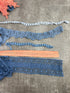 Terra Cotta and Periwinkle Lace Trims Variety Trim Scrap Pack Scrap Bundle Pack 12 Pieces SPK00185